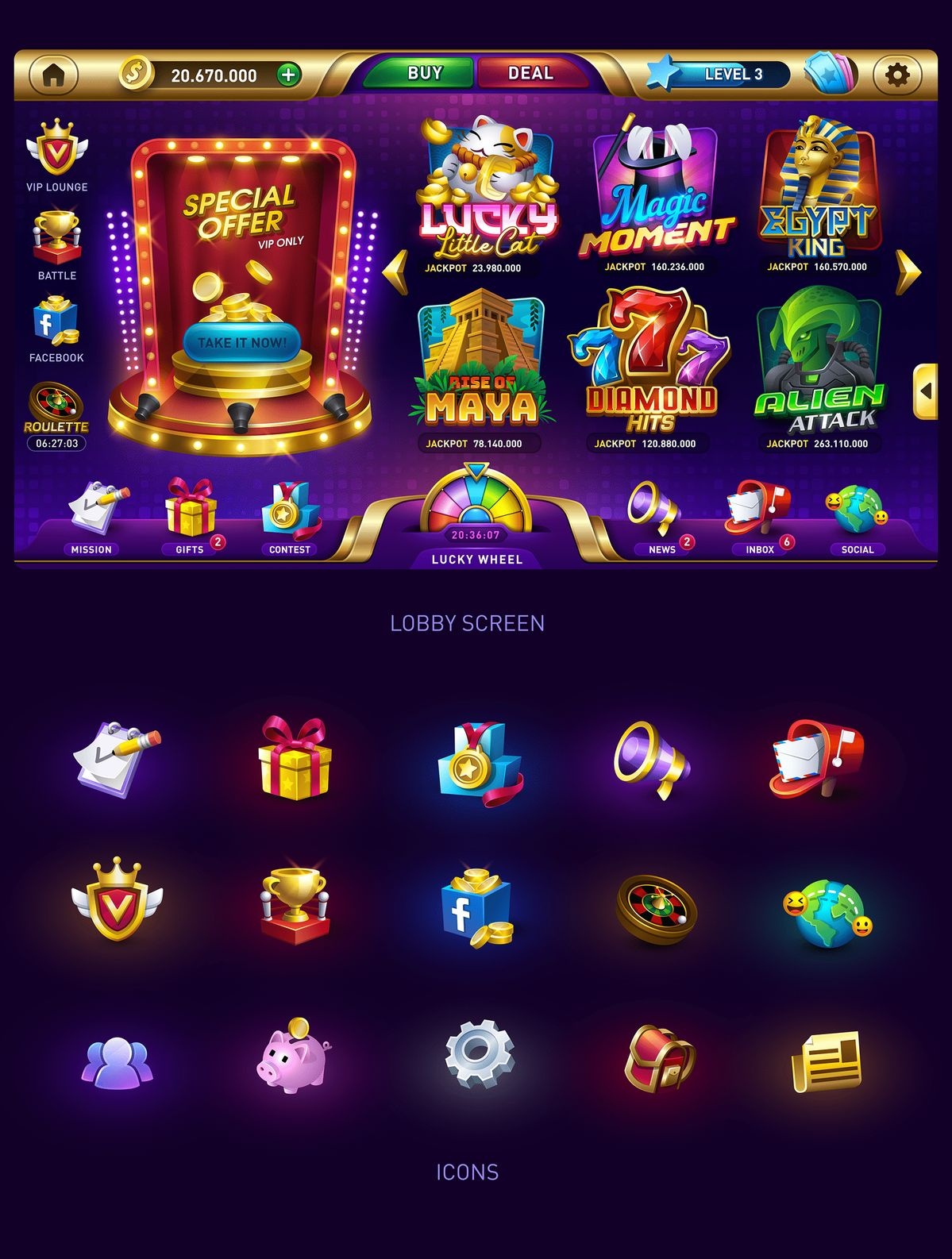 Gaminator Slots game